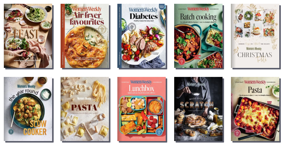Covers of Women's Weekly CookBooks